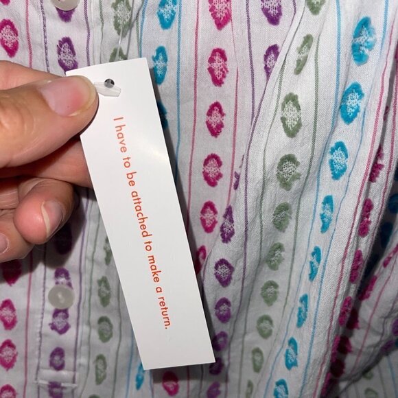 Modcloth Midi Dress Size Large White  A Weekenders Dream Embroidered Dots New - Picture 9 of 15